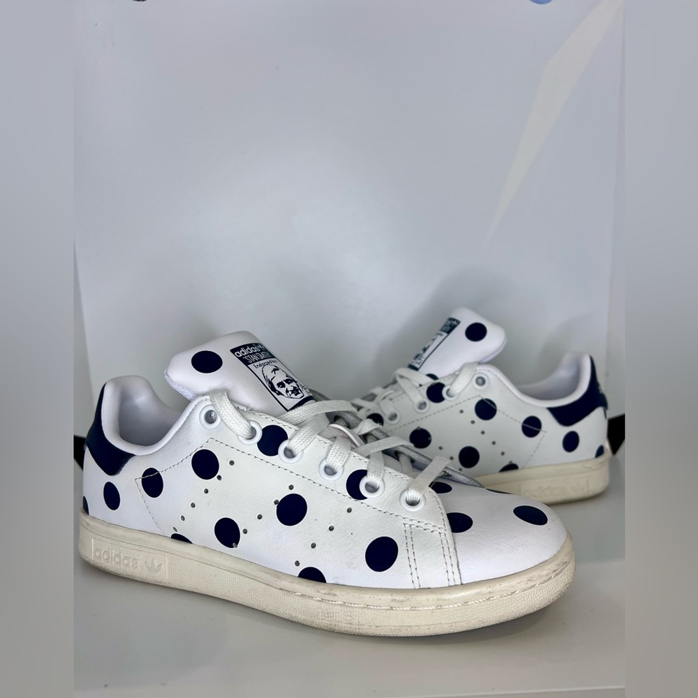 Adidas Stan Smith J Playful Polka Dot Trainers‎ - Size 3.5